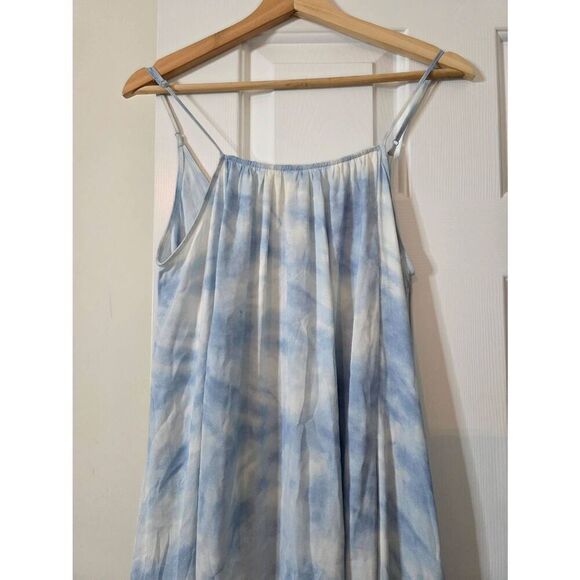 Free People full on maxi slip cami dress with peplum hem in tie dye XS - Picture 3 of 10